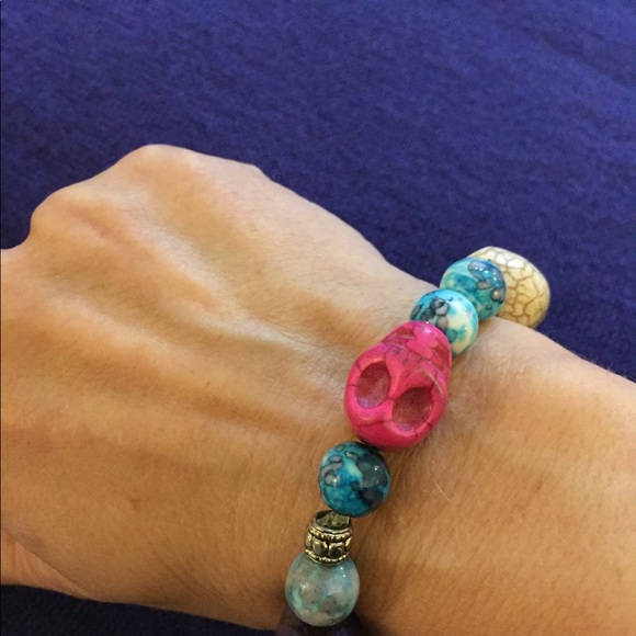 🌀💀’Day of the Dead’ Bracelet💀🌀 - Picture 2 of 3